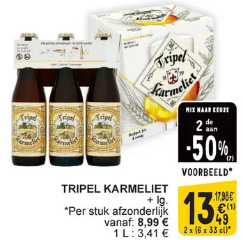 Aanbieding: TRIPEL KARMELIET