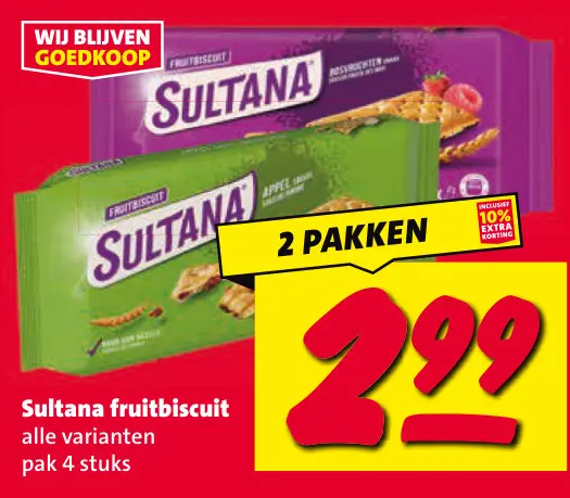 Aanbieding: fruitbiscuit