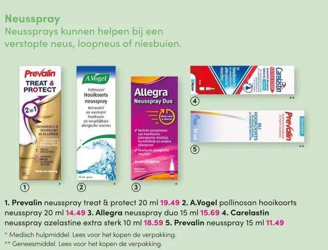 Aanbieding: Neusspray