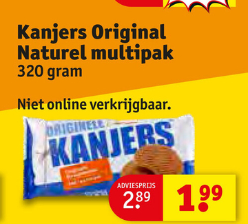 Aanbieding: Kanjers Original Naturel multipak