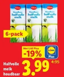 Aanbieding: Halfvolle melk houdbaar