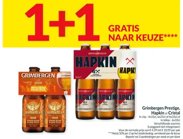 Aanbieding: Grimbergen Prestige, Hapkin of Cristal