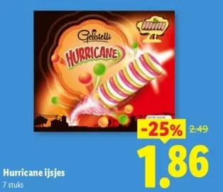 Aanbieding: Hurricane ijsjes
