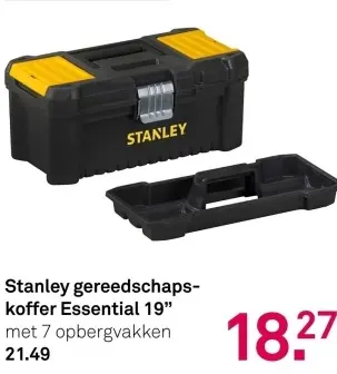 Aanbieding: gereedschapskoffer Essential 19"