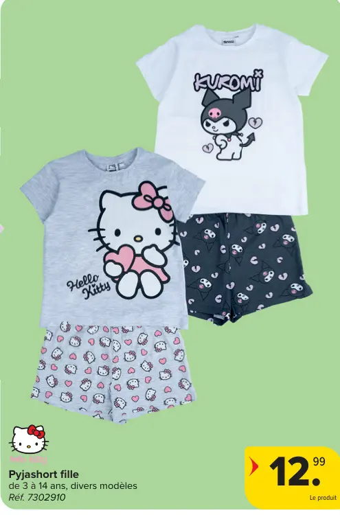 Offre: Pyjashort fille