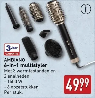 Aanbieding: AMBIANO 6-in-1 multistyler