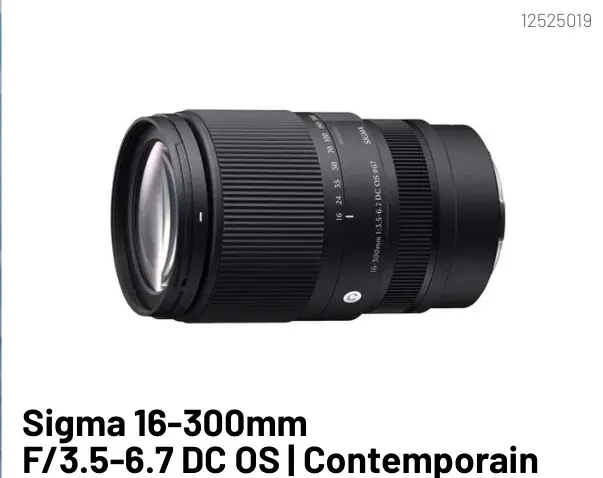 Offre: Sigma 16-300mm F/3.5-6.7 DC OS | Contemporain