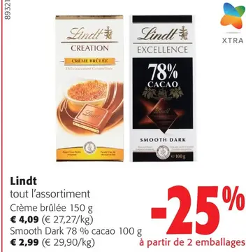Offre: Lindt tout l'assortiment