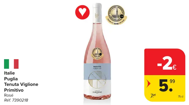 Offre: Rosato Puglia IGP