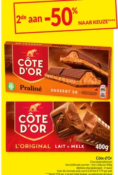 Aanbieding: Côte d'Or Chocoladetabletten