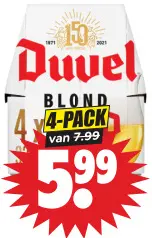 Aanbieding: Blond 4-pack fles