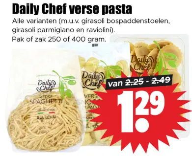 Aanbieding: verse pasta