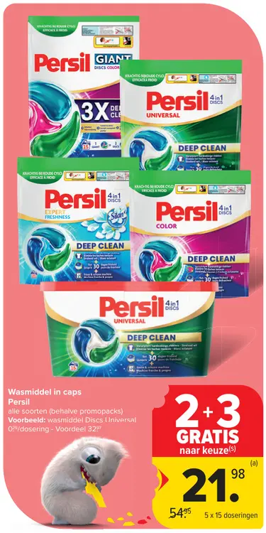 Promotie: Wasmiddel in caps