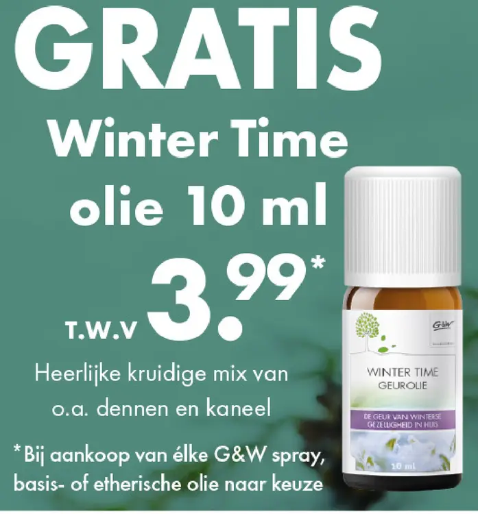 Aanbieding: Gratis winter time olie