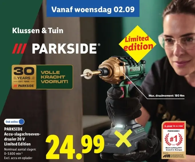 Aanbieding: Accu-slagschroevendraaier 20 V Limited Edition