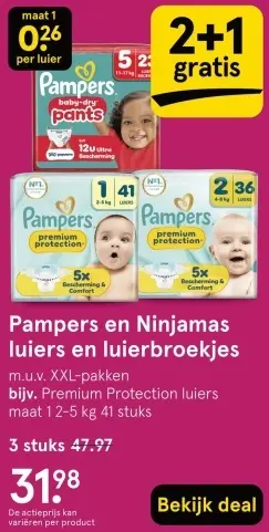Aanbieding: Luiers en luierbroekjes