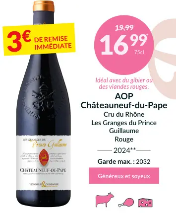 Offre: Châteauneuf-du-Pape Cru du Rhône Les Granges 