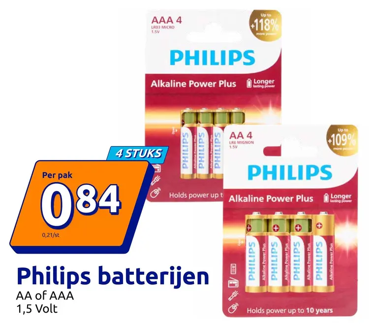 Aanbieding: Philips batterijen