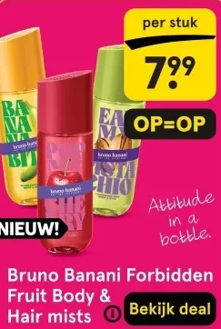 Aanbieding: Bruno Banani Forbidden Fruit Body & Hair mists