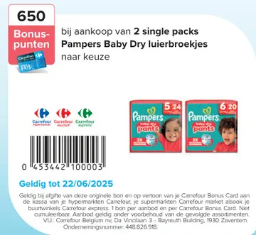 Aanbieding: Pampers Baby Dry luierbroekjes