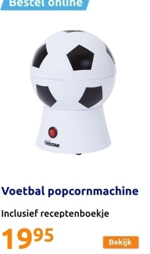 Aanbieding: Voetbal popcornmachine