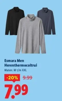 Aanbieding: Herenthermocoltrui