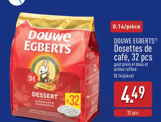 Offre: Dosettes de café