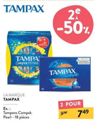Offre: Tampons Compak Pearl
