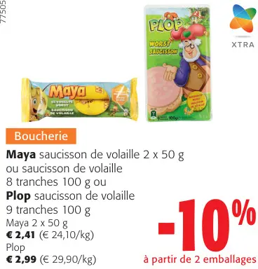 Offre: Saucisson de volaille