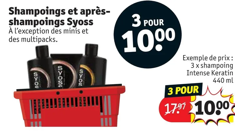 Offre: Shampoings et après-shampoings
