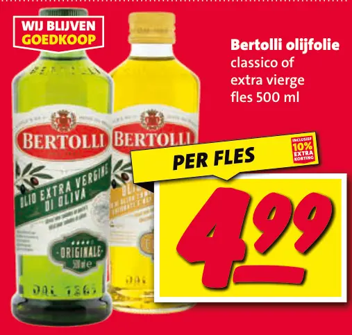 Aanbieding: olijfolie classico of extra vierge