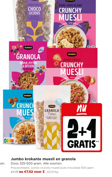 Promotie: Krokante muesli en granola