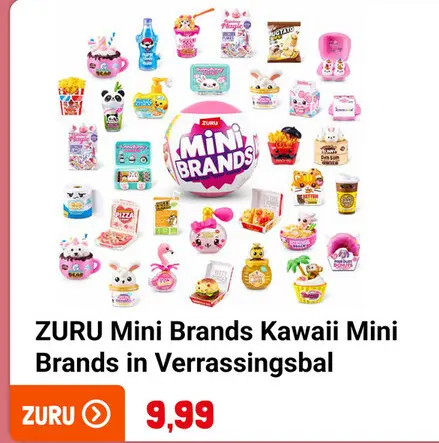 Aanbieding: ZURU Mini Brands Kawaii Mini Brands in Verrassingsbal