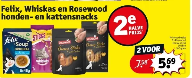 Promotie: Honden- en kattensnacks