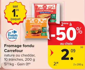 Offre: Fromage fondu
