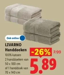 Aanbieding: LIVARNO Handdoeken