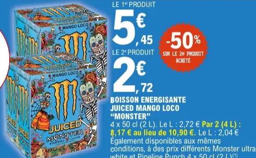 Offre: Boisson énergisante Juiced Mango Loco