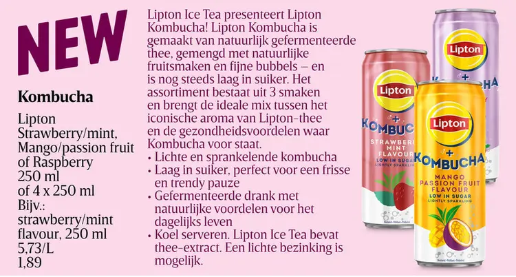 Promotie: Lipton Kombucha
