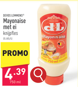 Aanbieding: Mayonaise met ei knijpfles