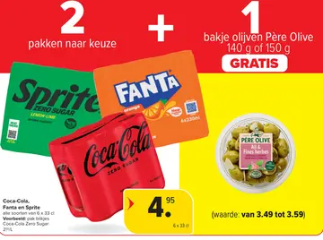 Aanbieding: Coca-Cola, Fanta en Sprite