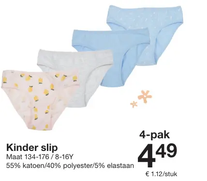Aanbieding: Kinder slip