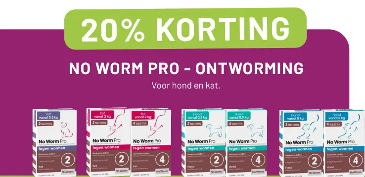 Aanbieding: No worm pro - ontworming