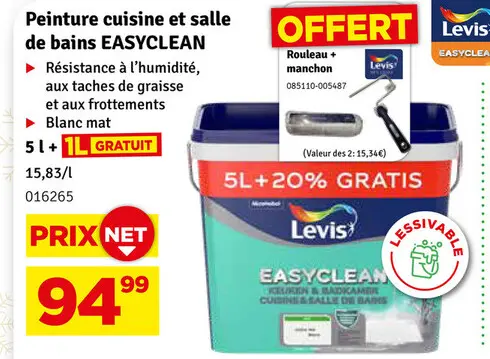 Offre: Peinture cuisine et salle de bains EASYCLEAN