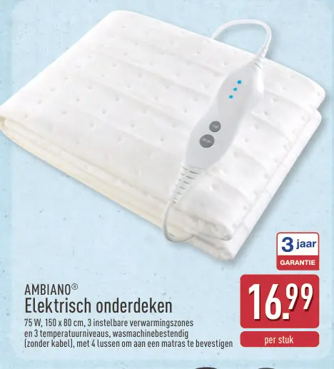 Promotie: Elektrisch onderdeken