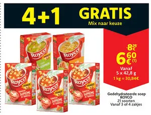 Aanbieding: Gedehydrateerde soep