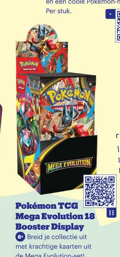 Aanbieding: Pokémon TCG Mega Evolution 18 Booster Display