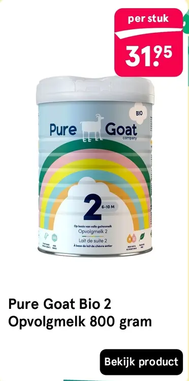 Aanbieding: Pure Goat Bio 2 Opvolgmelk