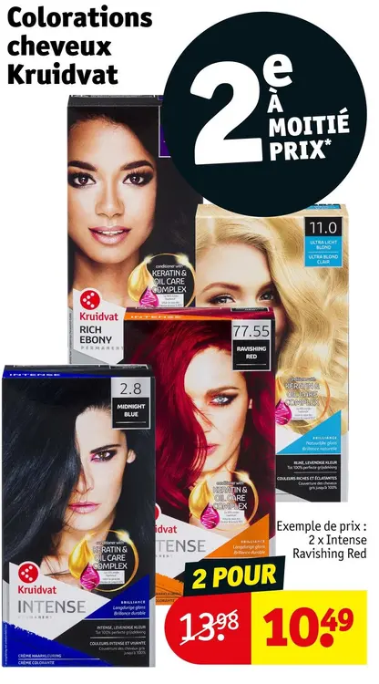 Offre: Colorations cheveux