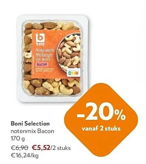Promotie: notenmix Bacon