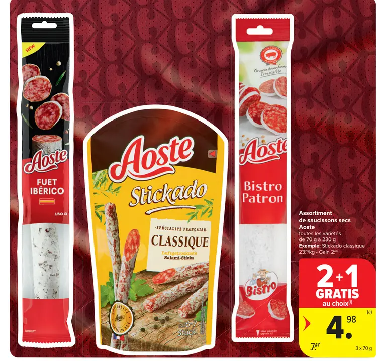 Offre: Assortiment de saucissons secs